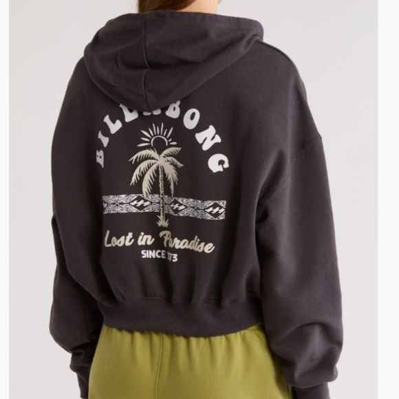 BILLABONG NEW Lazy Daze Cropped Pullover Hoodie - Picture 2 of 11